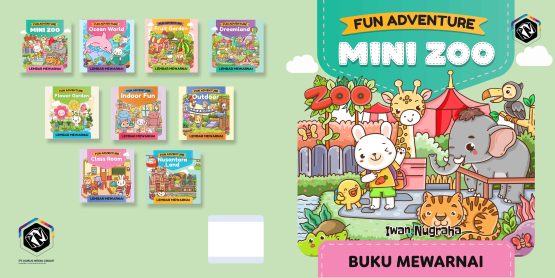 Fun Adventure - Mini Zoo - Buku Mewarnai