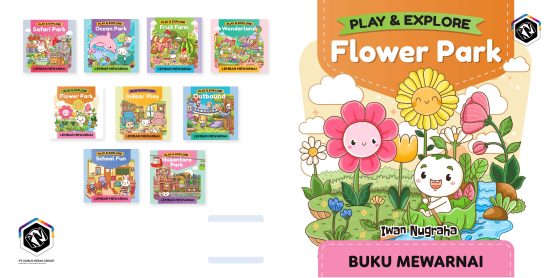 Play and Explore - Flower Park - Buku Mewarnai