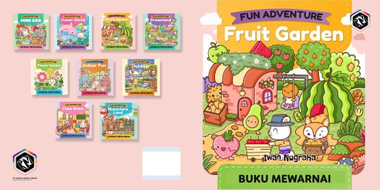 Fun Adventure - Fruit Garden - Buku Mewarnai