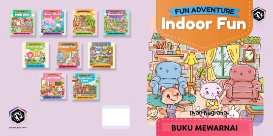 Fun Adventure - Indoor Fun - Buku Mewarnai
