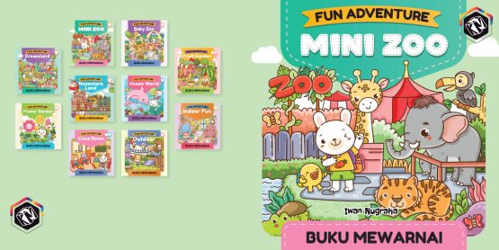 Fun Adventure - Mini Zoo - Buku Mewarnai