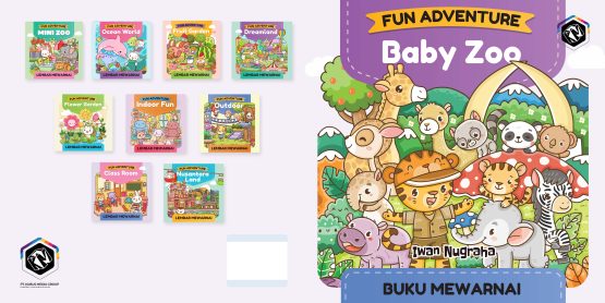 Fun Adventure - Baby Zoo - Buku Mewarnai
