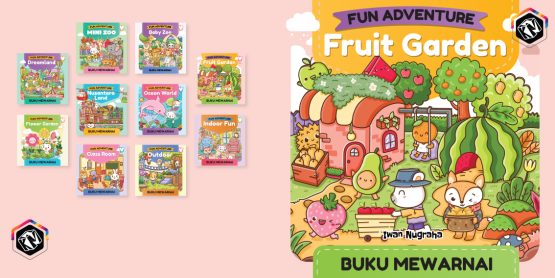 Fun Adventure - Fruit Garden - Buku Mewarnai