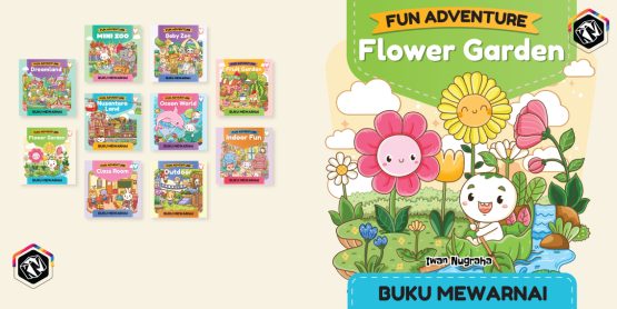 Fun Adventure - Flower Garden - Buku Mewarnai
